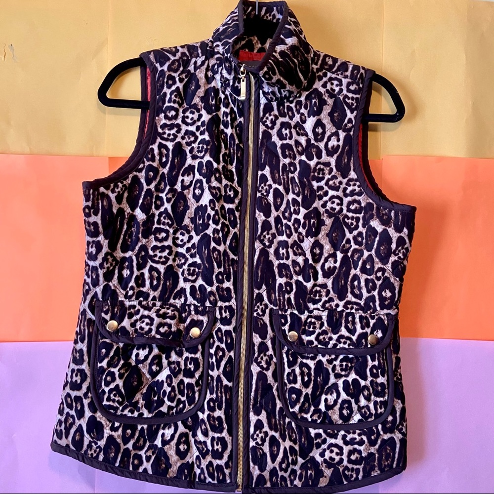 Cheetah print vest